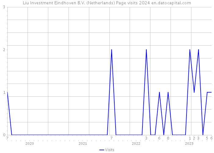 Liu Investment Eindhoven B.V. (Netherlands) Page visits 2024 