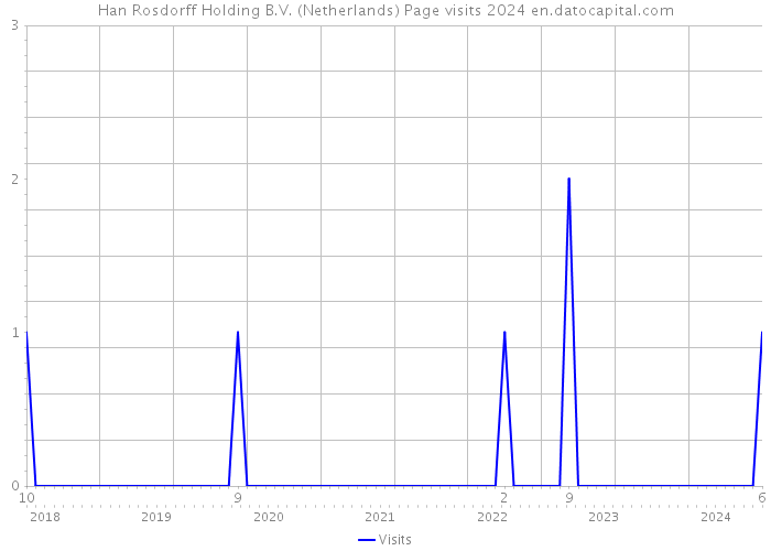 Han Rosdorff Holding B.V. (Netherlands) Page visits 2024 