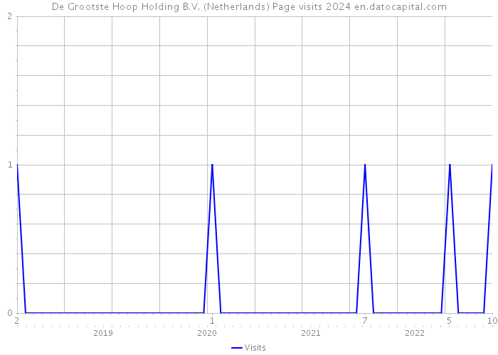 De Grootste Hoop Holding B.V. (Netherlands) Page visits 2024 