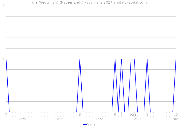 Kim Wegter B.V. (Netherlands) Page visits 2024 