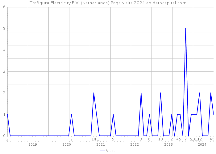 Trafigura Electricity B.V. (Netherlands) Page visits 2024 
