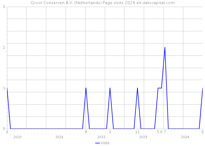 Groot Conserven B.V. (Netherlands) Page visits 2024 
