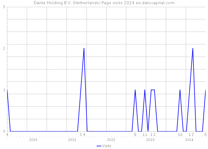 Dante Holding B.V. (Netherlands) Page visits 2024 