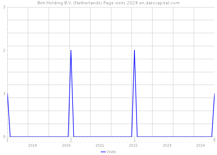 Bim Holding B.V. (Netherlands) Page visits 2024 