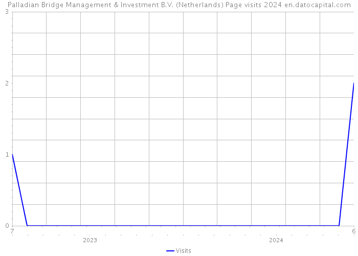 Palladian Bridge Management & Investment B.V. (Netherlands) Page visits 2024 