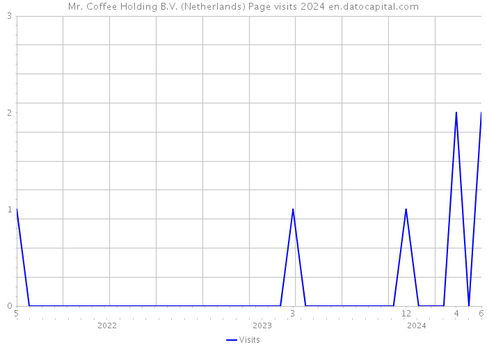Mr. Coffee Holding B.V. (Netherlands) Page visits 2024 
