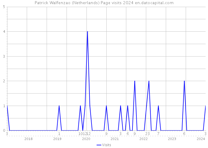Patrick Walfenzao (Netherlands) Page visits 2024 