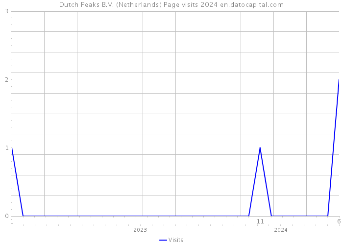 Dutch Peaks B.V. (Netherlands) Page visits 2024 