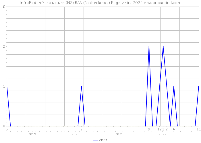 InfraRed Infrastructure (NZ) B.V. (Netherlands) Page visits 2024 