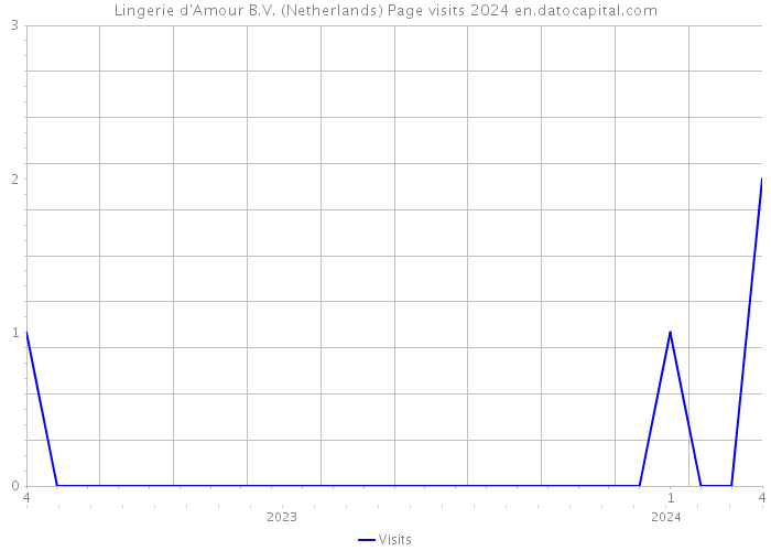 Lingerie d'Amour B.V. (Netherlands) Page visits 2024 