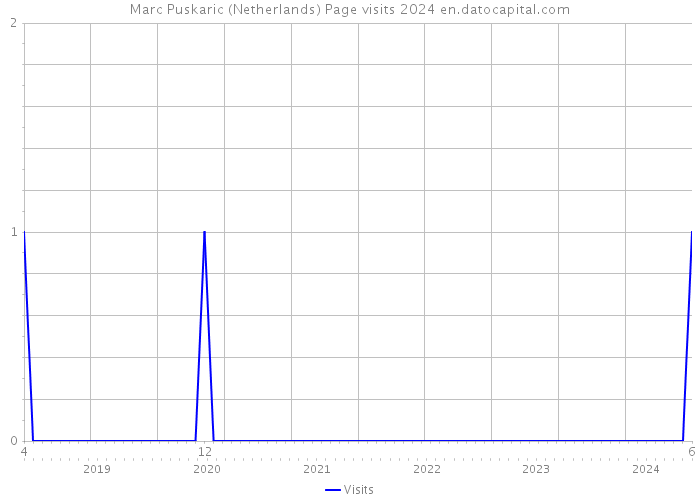 Marc Puskaric (Netherlands) Page visits 2024 