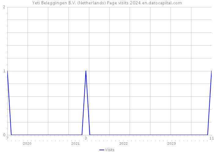 Yeti Beleggingen B.V. (Netherlands) Page visits 2024 