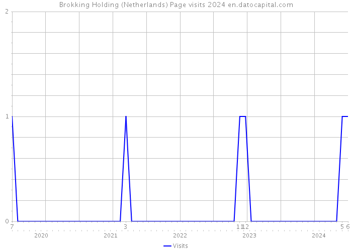 Brokking Holding (Netherlands) Page visits 2024 