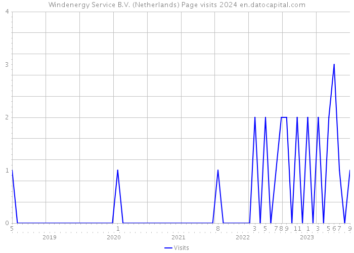 Windenergy Service B.V. (Netherlands) Page visits 2024 