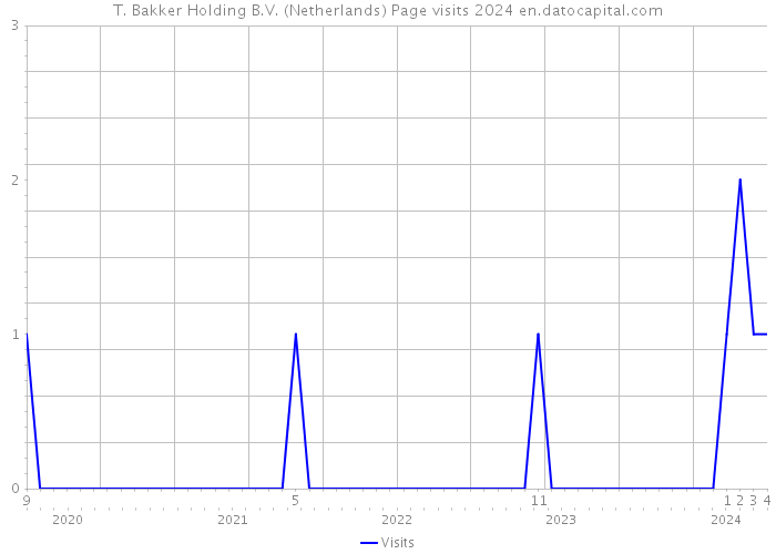 T. Bakker Holding B.V. (Netherlands) Page visits 2024 