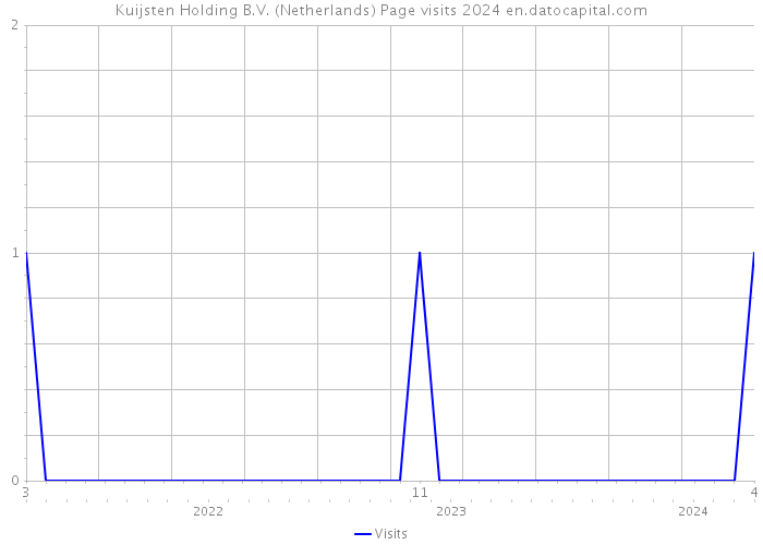 Kuijsten Holding B.V. (Netherlands) Page visits 2024 
