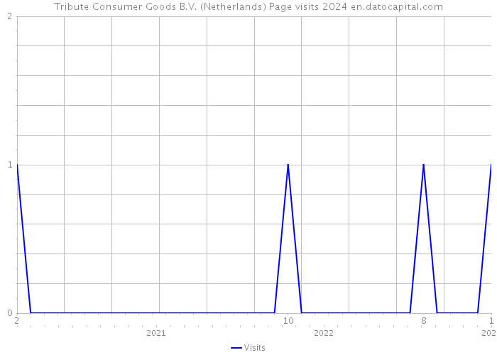 Tribute Consumer Goods B.V. (Netherlands) Page visits 2024 