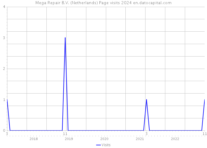 Mega Repair B.V. (Netherlands) Page visits 2024 
