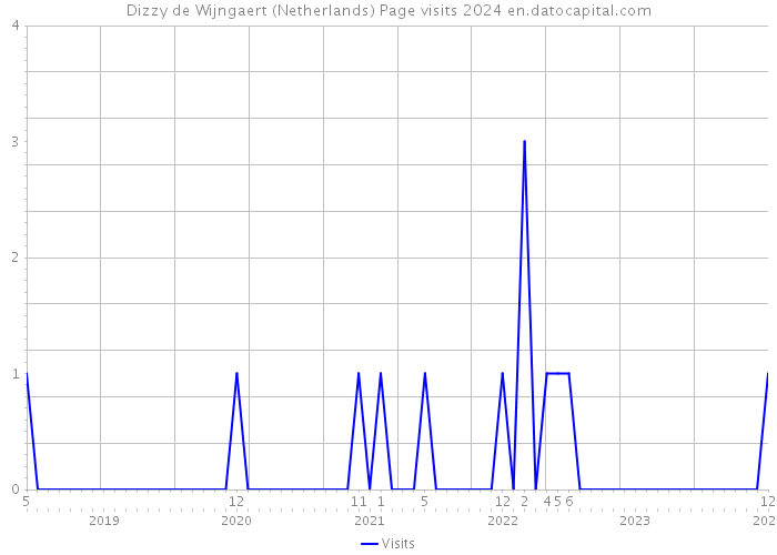 Dizzy de Wijngaert (Netherlands) Page visits 2024 