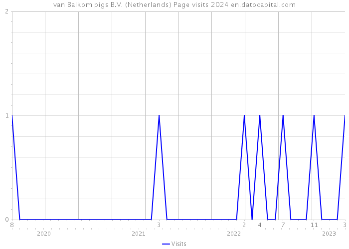 van Balkom pigs B.V. (Netherlands) Page visits 2024 