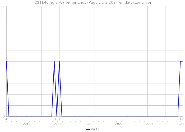 HCS Holding B.V. (Netherlands) Page visits 2024 