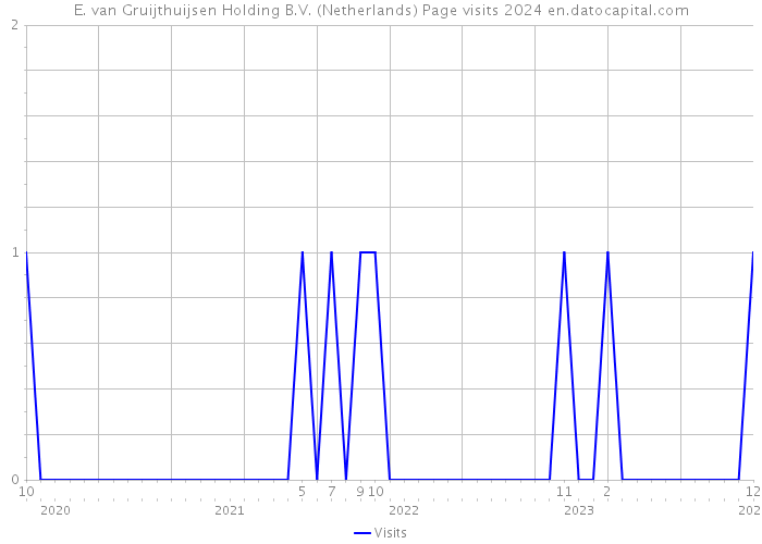 E. van Gruijthuijsen Holding B.V. (Netherlands) Page visits 2024 