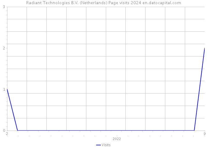 Radiant Technologies B.V. (Netherlands) Page visits 2024 