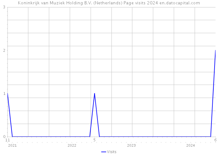 Koninkrijk van Muziek Holding B.V. (Netherlands) Page visits 2024 