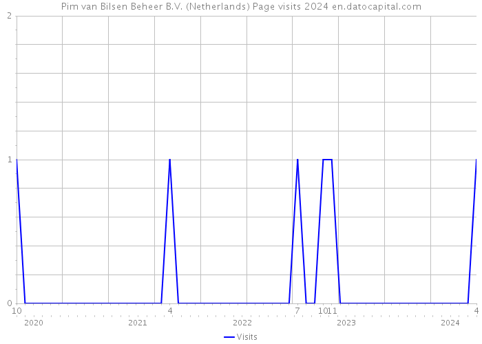 Pim van Bilsen Beheer B.V. (Netherlands) Page visits 2024 