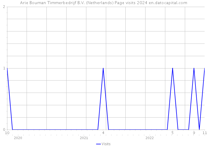 Arie Bouman Timmerbedrijf B.V. (Netherlands) Page visits 2024 