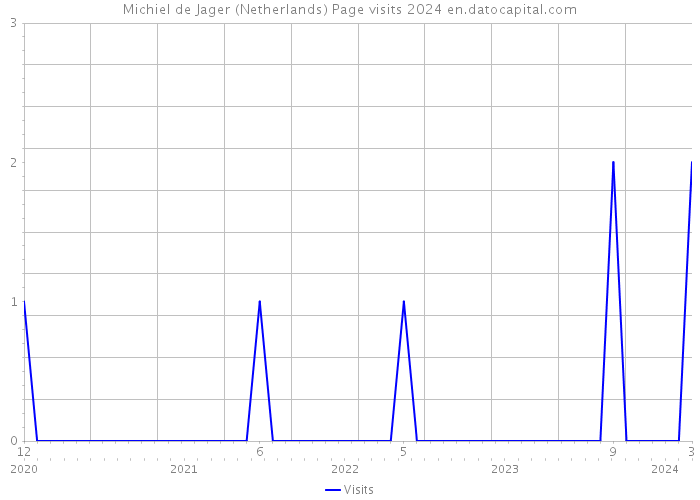 Michiel de Jager (Netherlands) Page visits 2024 