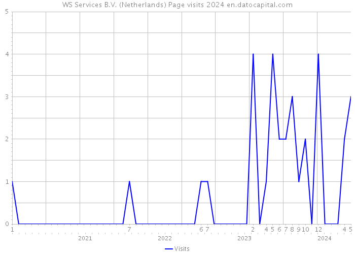 WS Services B.V. (Netherlands) Page visits 2024 