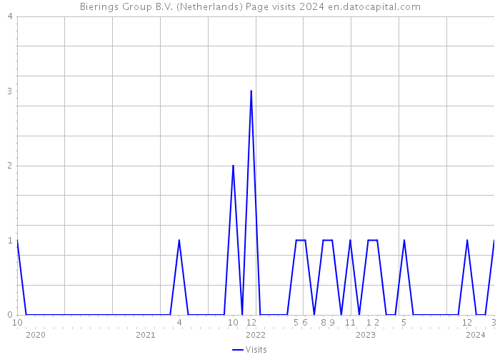 Bierings Group B.V. (Netherlands) Page visits 2024 