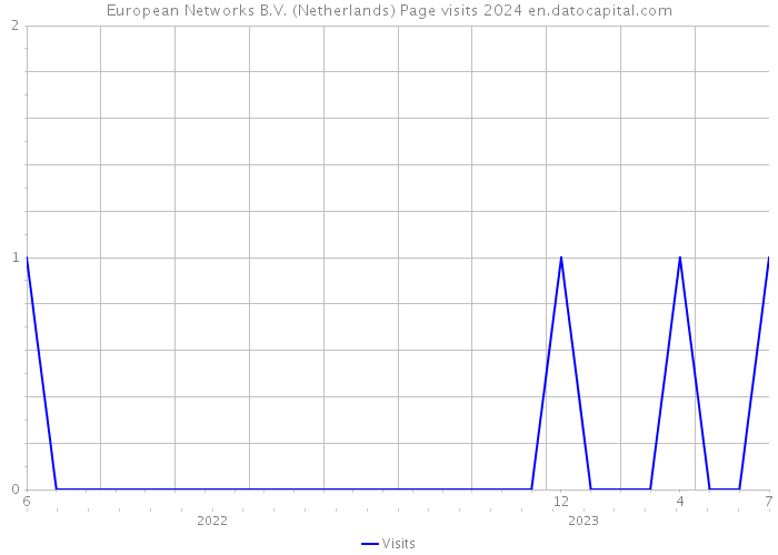 European Networks B.V. (Netherlands) Page visits 2024 