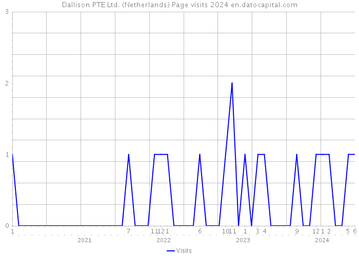 Dallison PTE Ltd. (Netherlands) Page visits 2024 