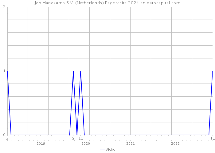 Jon Hanekamp B.V. (Netherlands) Page visits 2024 