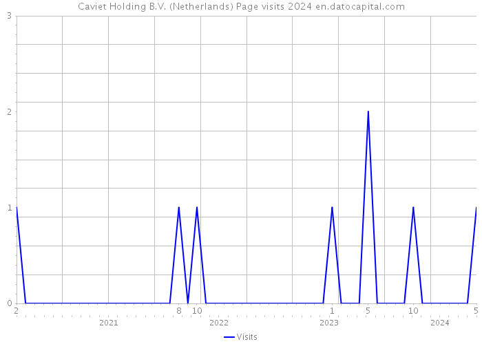 Caviet Holding B.V. (Netherlands) Page visits 2024 
