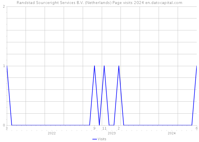 Randstad Sourceright Services B.V. (Netherlands) Page visits 2024 