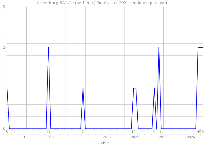 Assenburg B.V. (Netherlands) Page visits 2024 
