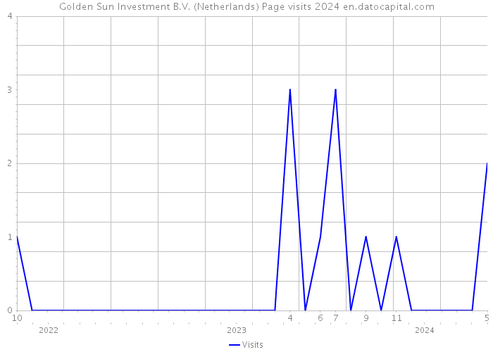 Golden Sun Investment B.V. (Netherlands) Page visits 2024 