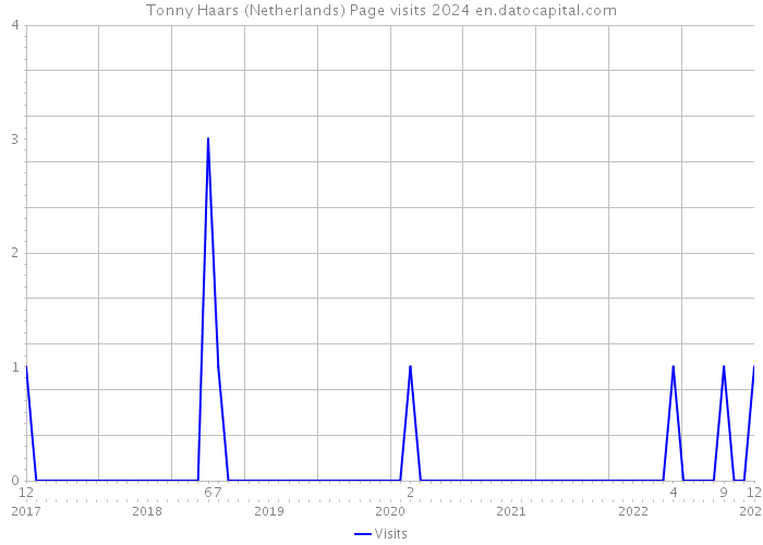 Tonny Haars (Netherlands) Page visits 2024 