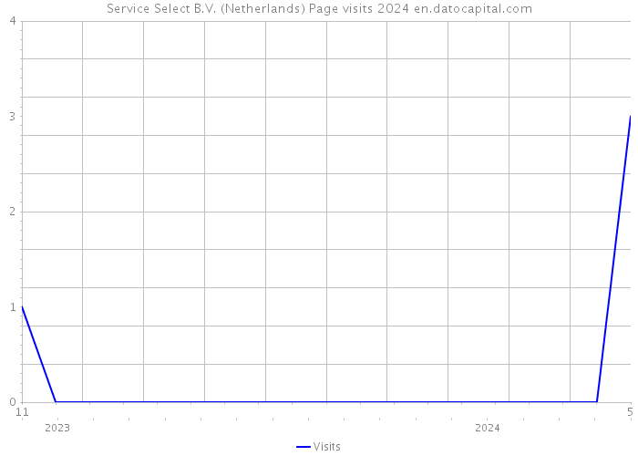 Service Select B.V. (Netherlands) Page visits 2024 