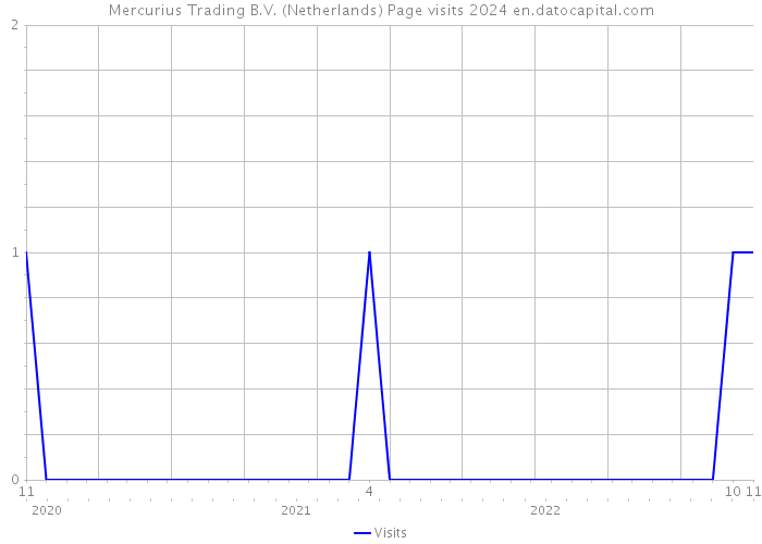 Mercurius Trading B.V. (Netherlands) Page visits 2024 