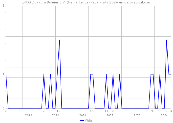 ERKO Dokkum Beheer B.V. (Netherlands) Page visits 2024 
