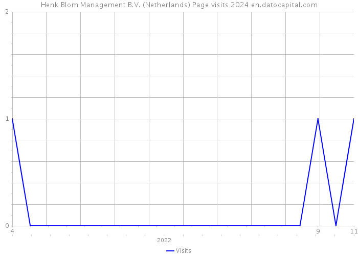 Henk Blom Management B.V. (Netherlands) Page visits 2024 
