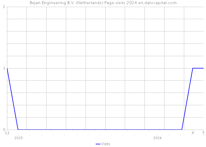 Bejan Engineering B.V. (Netherlands) Page visits 2024 