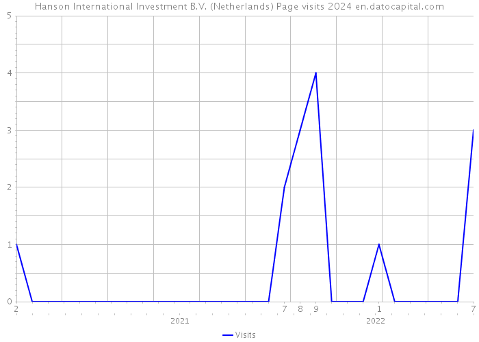 Hanson International Investment B.V. (Netherlands) Page visits 2024 