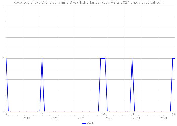 Roco Logistieke Dienstverlening B.V. (Netherlands) Page visits 2024 