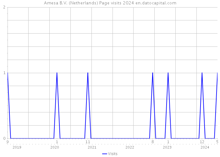Amesa B.V. (Netherlands) Page visits 2024 