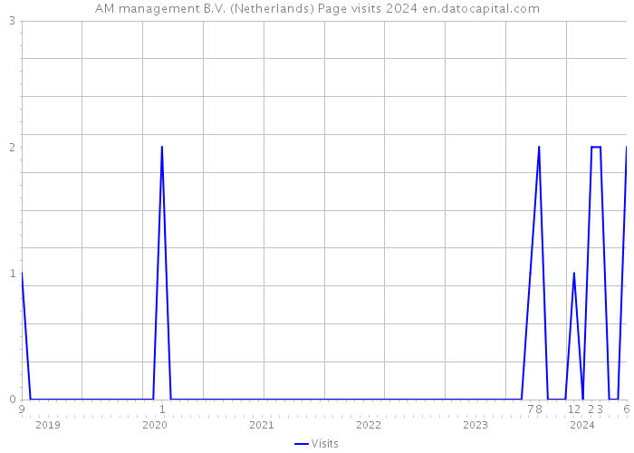 AM management B.V. (Netherlands) Page visits 2024 